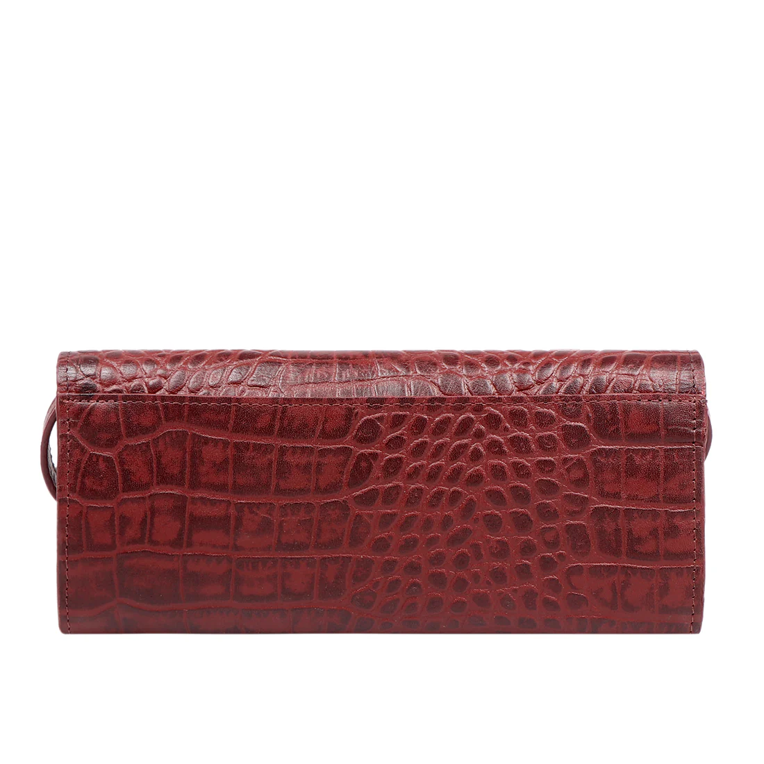 Valencia W3 Marsala Leather Sling Wallet - Image 4