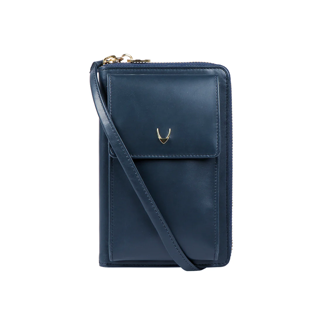 Vermeer Blue Leather Sling Wallet