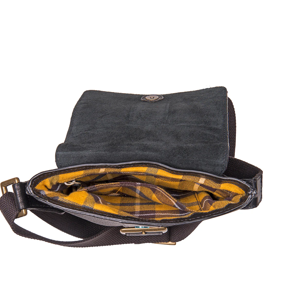Vespucci 01 Black Leather  Crossbody - Image 4