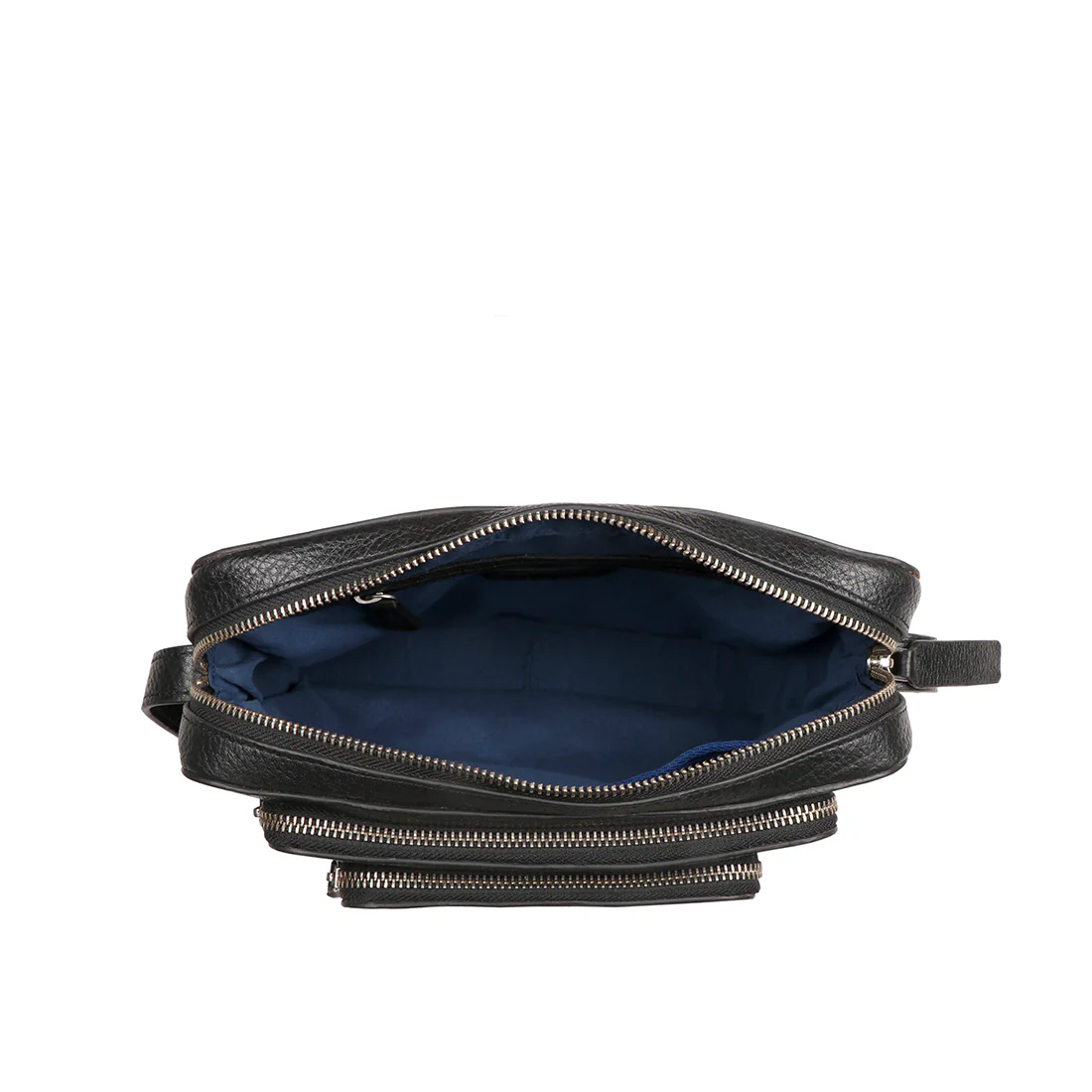 Vibes 03 Black Leather Sling Bag - Image 4