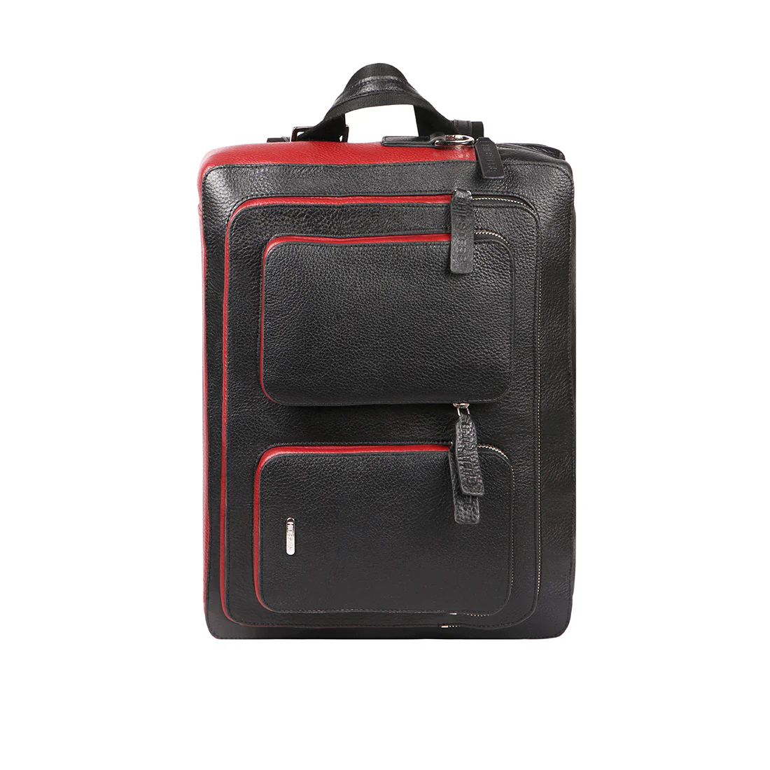 Vibes 04 Black Leather  Messenger Bag - Image 6
