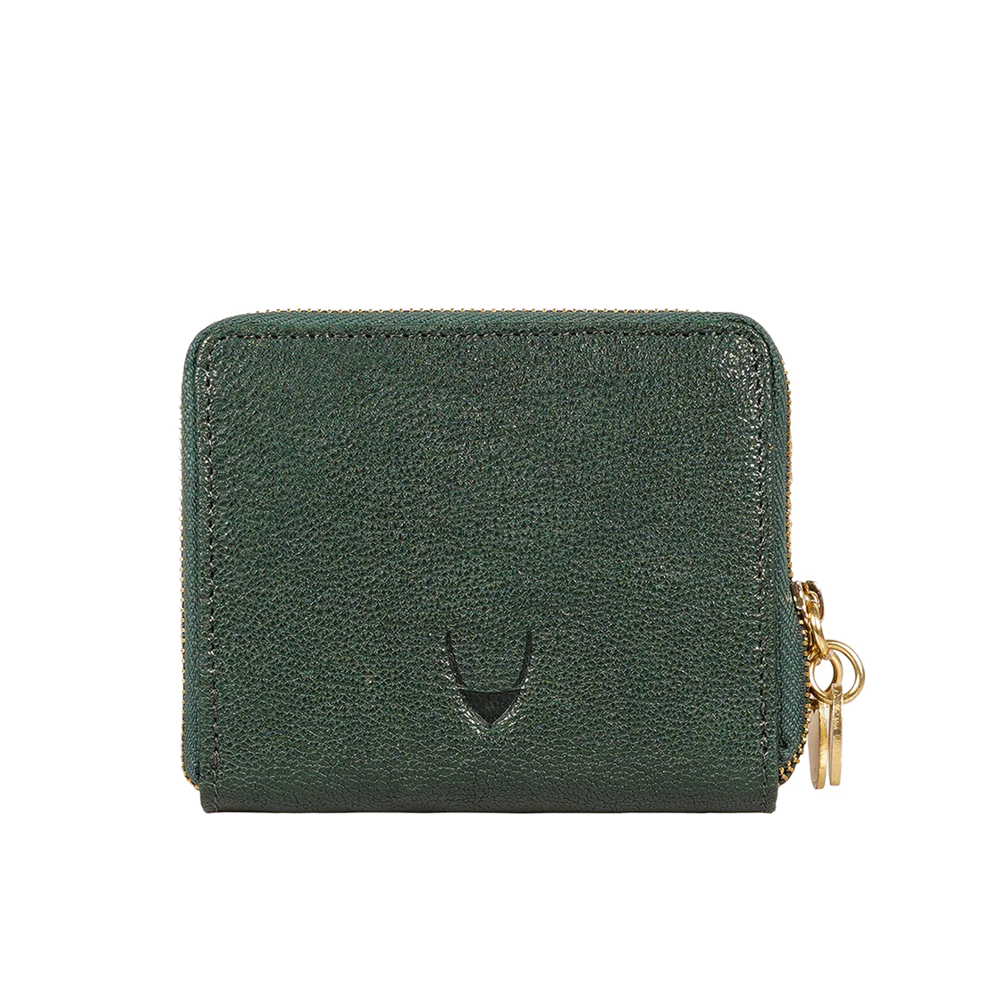 Vine W1 Green Leather Zip Around Wallet - Image 4