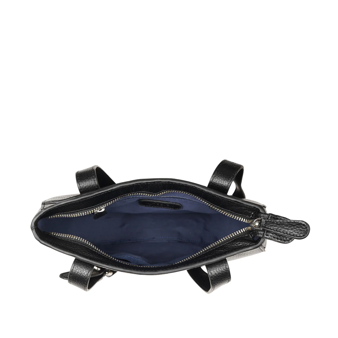 Violette 01 Black Leather Shoulder Bag - Image 5