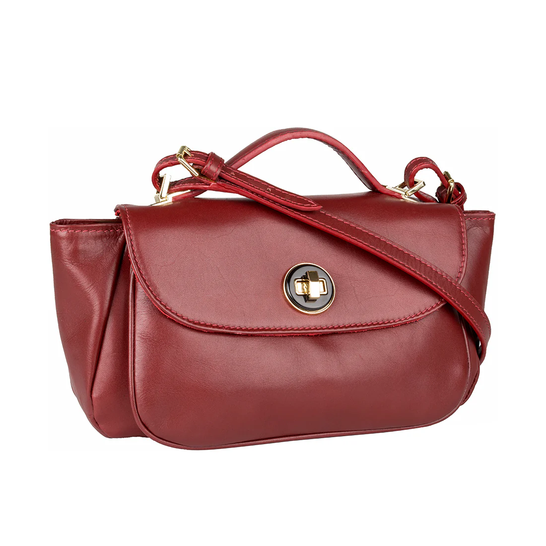 Vitello 01 Marsala Leather Satchel - Image 2