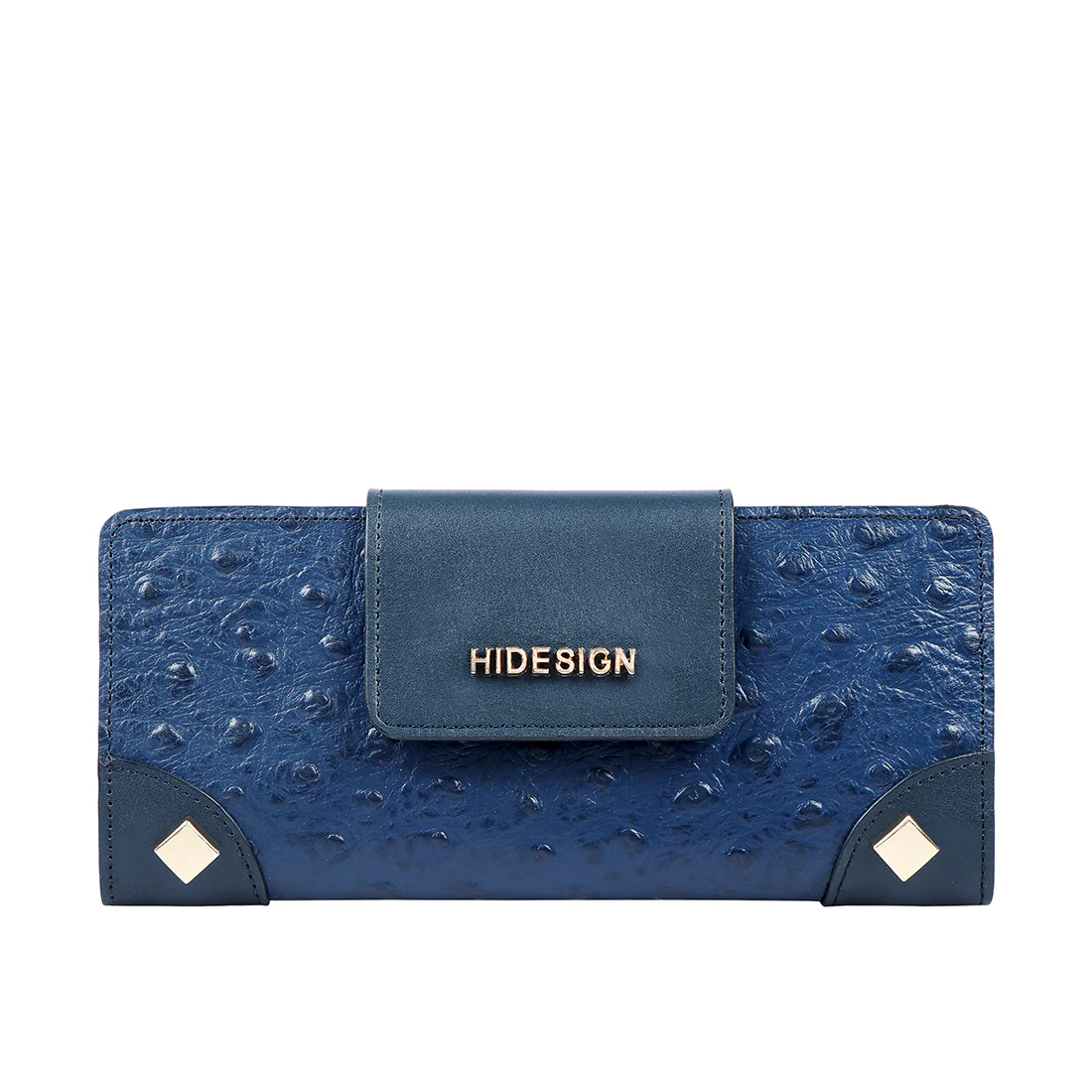 Voodoo W1  Blue Leather Bi-Fold Wallet - Image 2