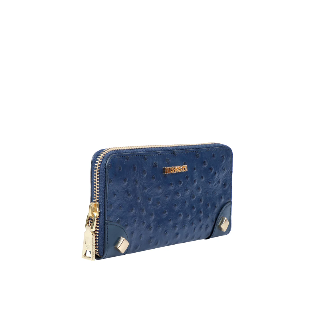 Voodoo W2 Blue Leather Zip Around Wallet - Image 3
