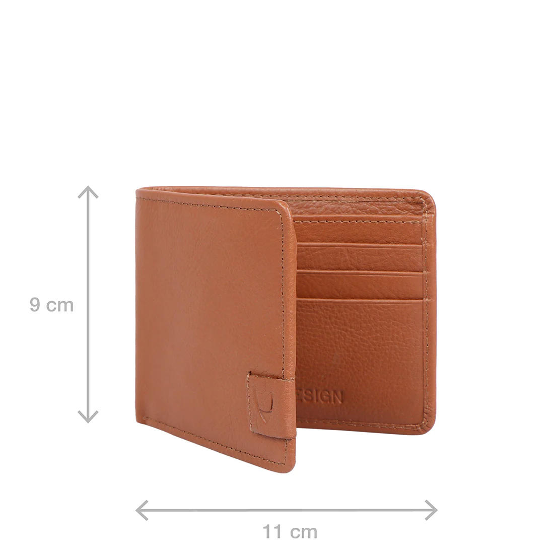 Vw001  Tan Leather Bi-Fold Wallet - Image 3