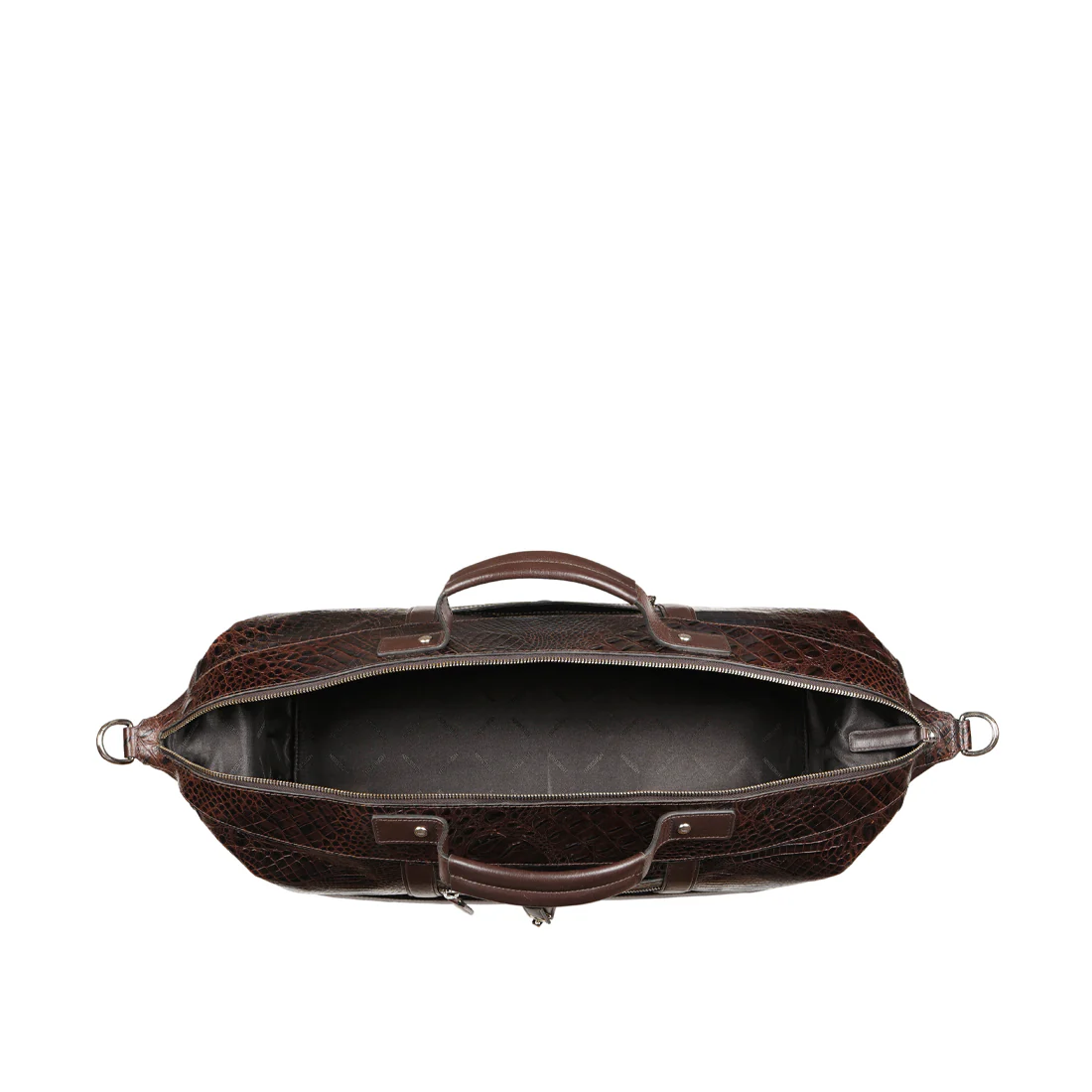 Wanderer 01 Brown Leather Duffle Bag - Image 7