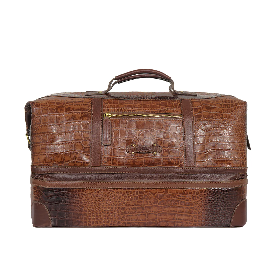 Wanderer 01 Tan Leather Duffle Bag - Image 5