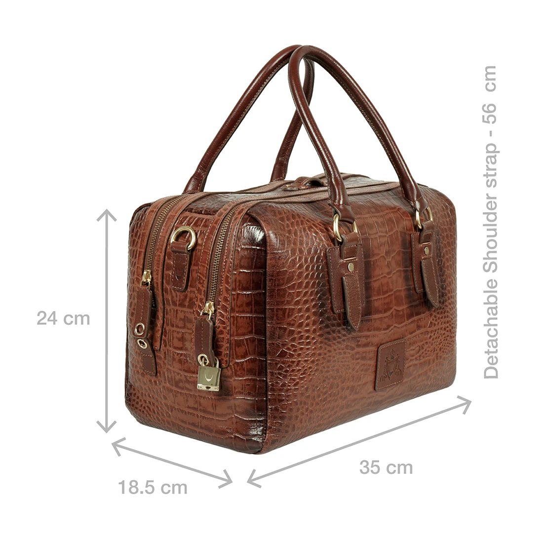 Wanderer 03 Tan Leather Duffle Bag - Image 3