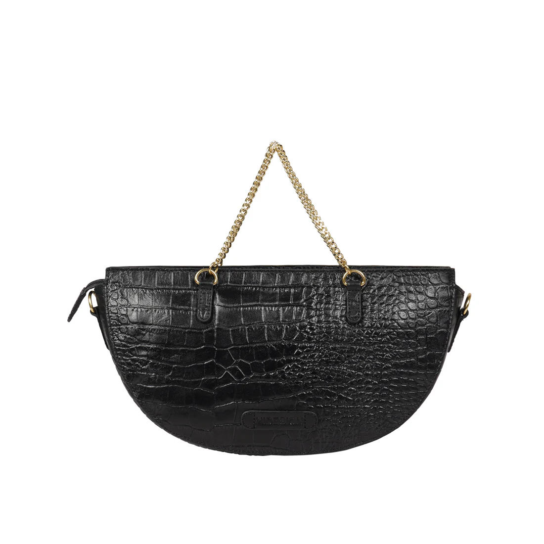 Warri 02 Black Leather Sling Bag - Image 3