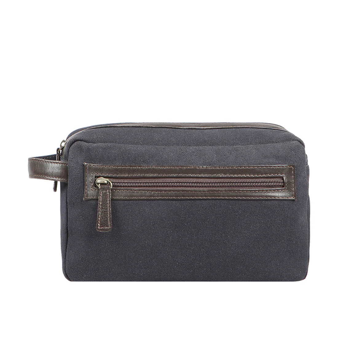 Wash Bag Blue Leather Wash Bag
