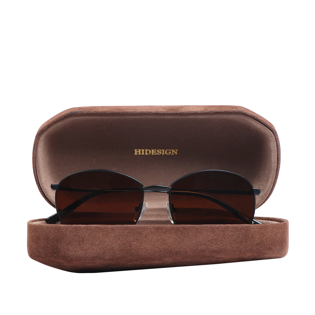 Weeknd Unisex Brown Round Sunglasses - Image 8