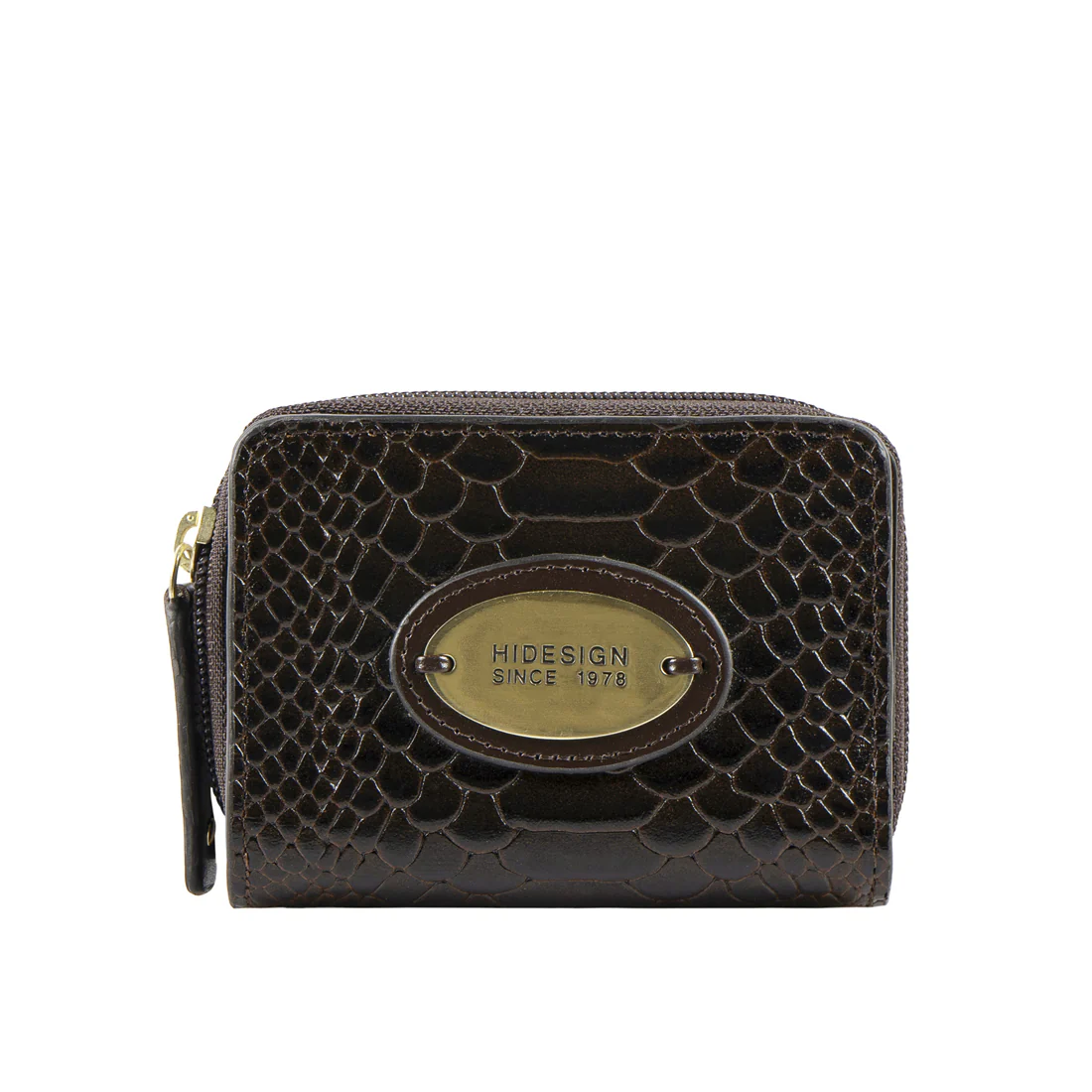 Whitney W1 Brown Leather Zip Around Wallet - Image 3