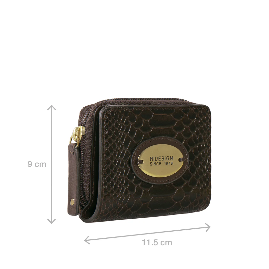 Whitney W1 Brown Leather Zip Around Wallet - Image 4