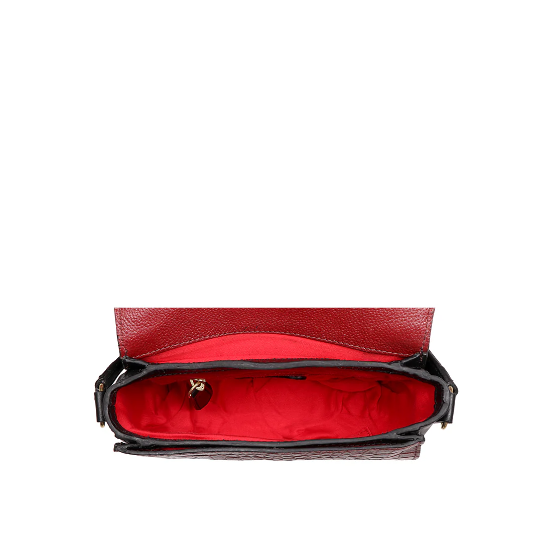 Wild Lily 01 Marsala Leather Sling Bag - Image 2