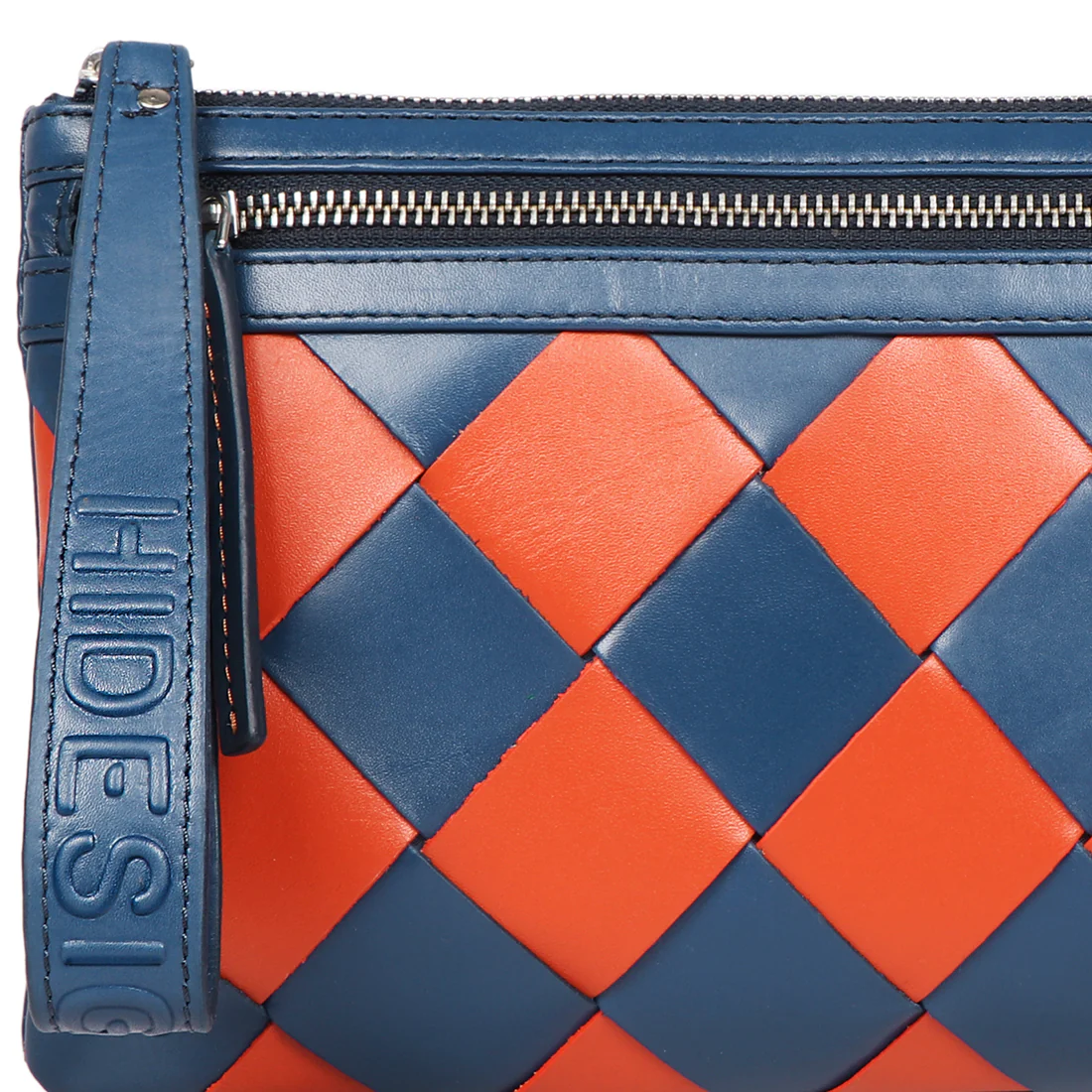 Wimbledon W4 Blue Leather Clutch Wallet - Image 5