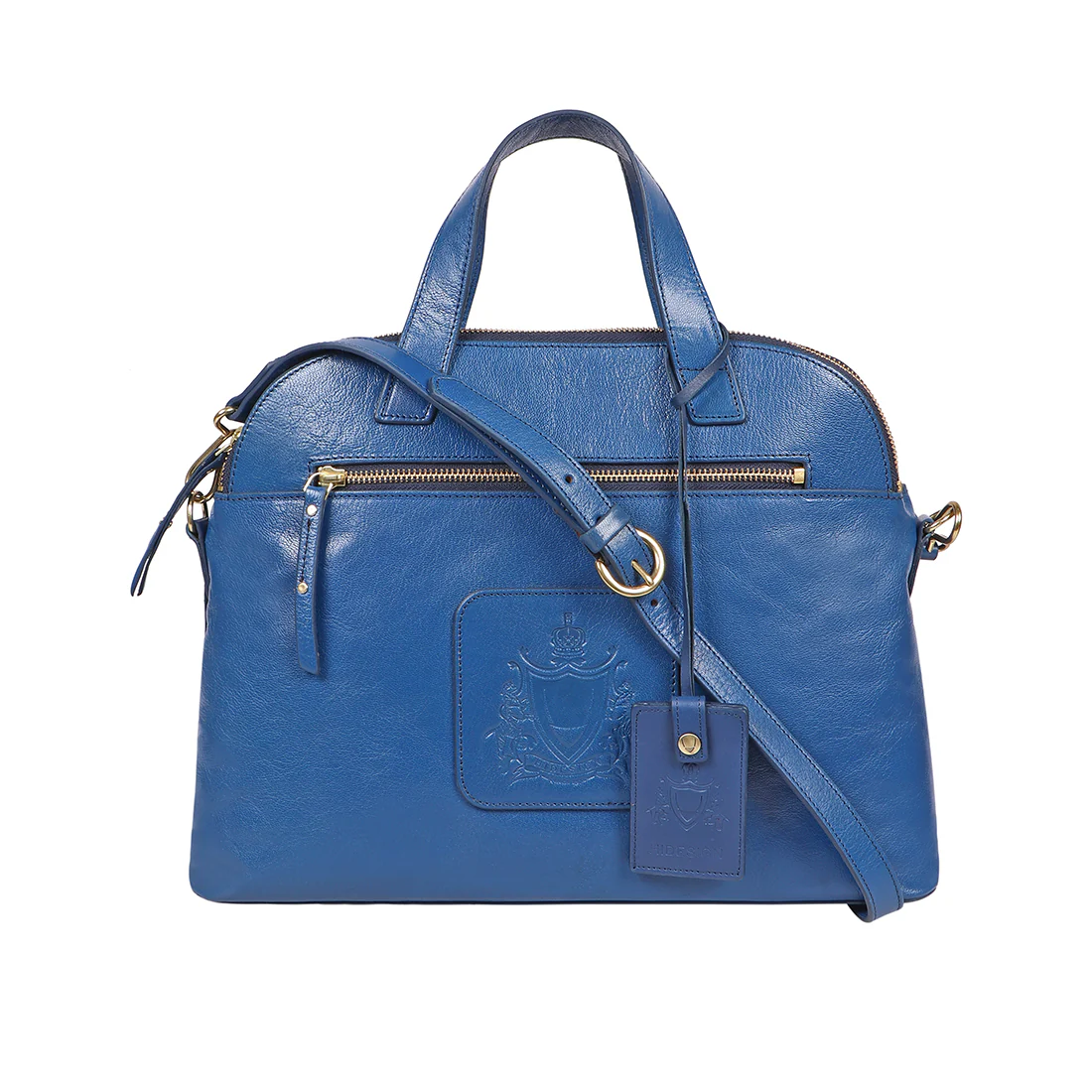 Winona 3 Blue Leather  Shoulder Bag - Image 2