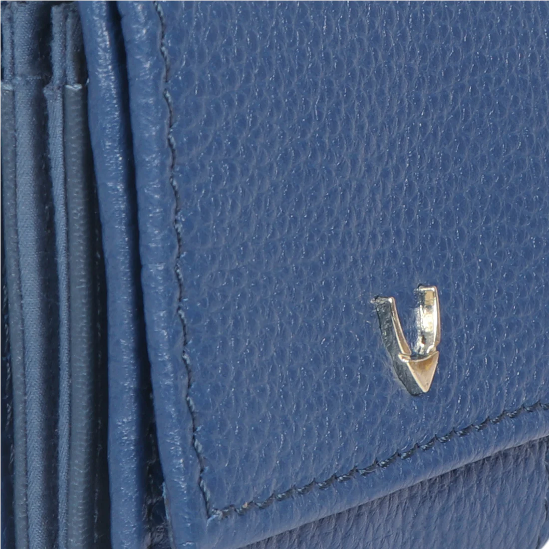 Woke W1 Blue Leather Bi-Fold Wallet - Image 5