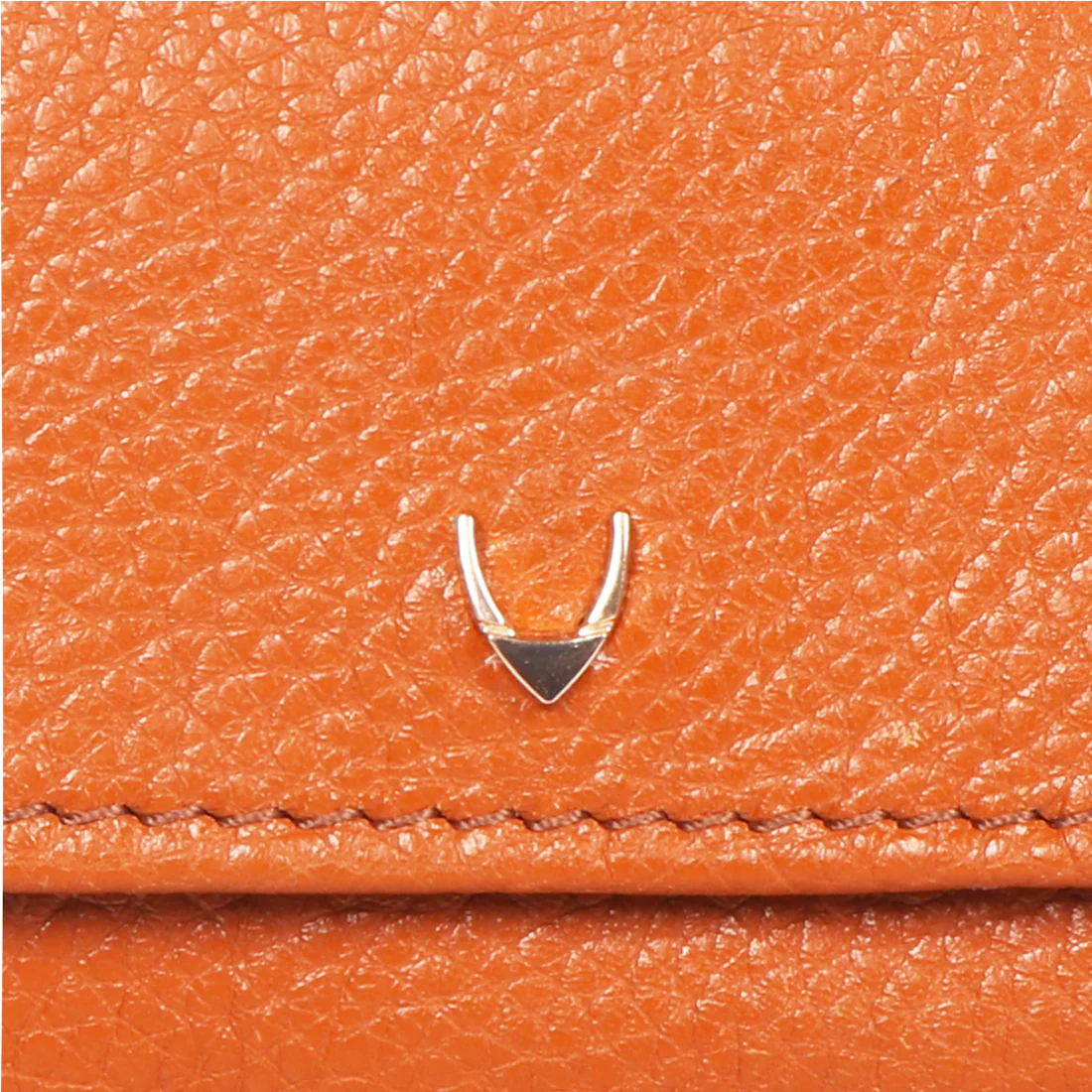 Woke W1 Orange Leather Bi-Fold Wallet - Image 5