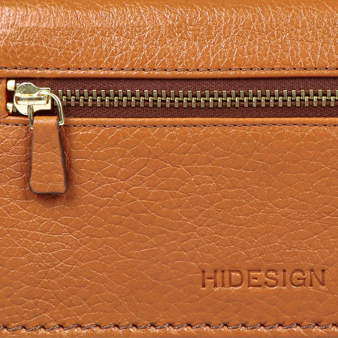 Woke W3 Orange Leather Clutch Wallet - Image 5