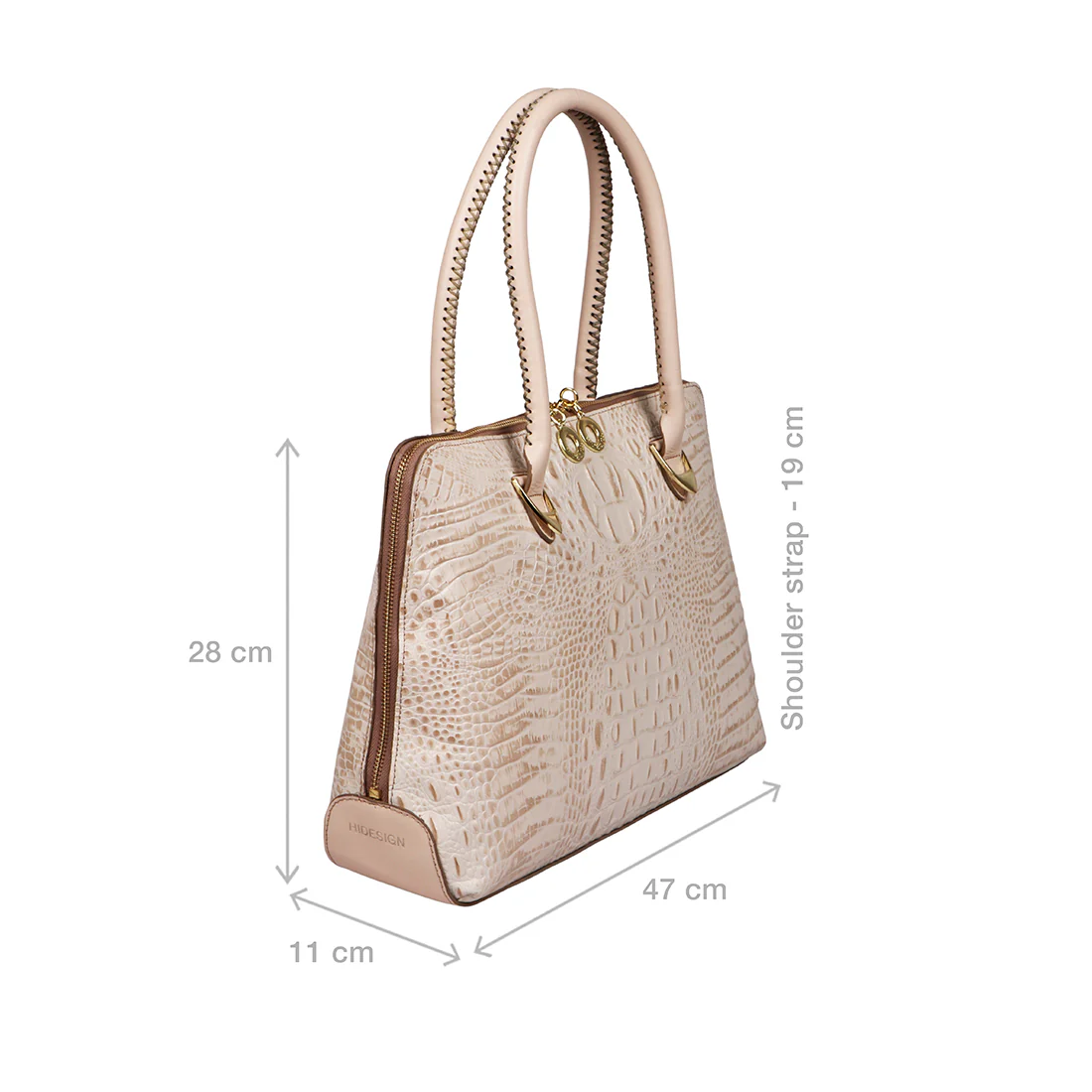 Yangtze 03 Brown Leather Tote Bag - Image 3