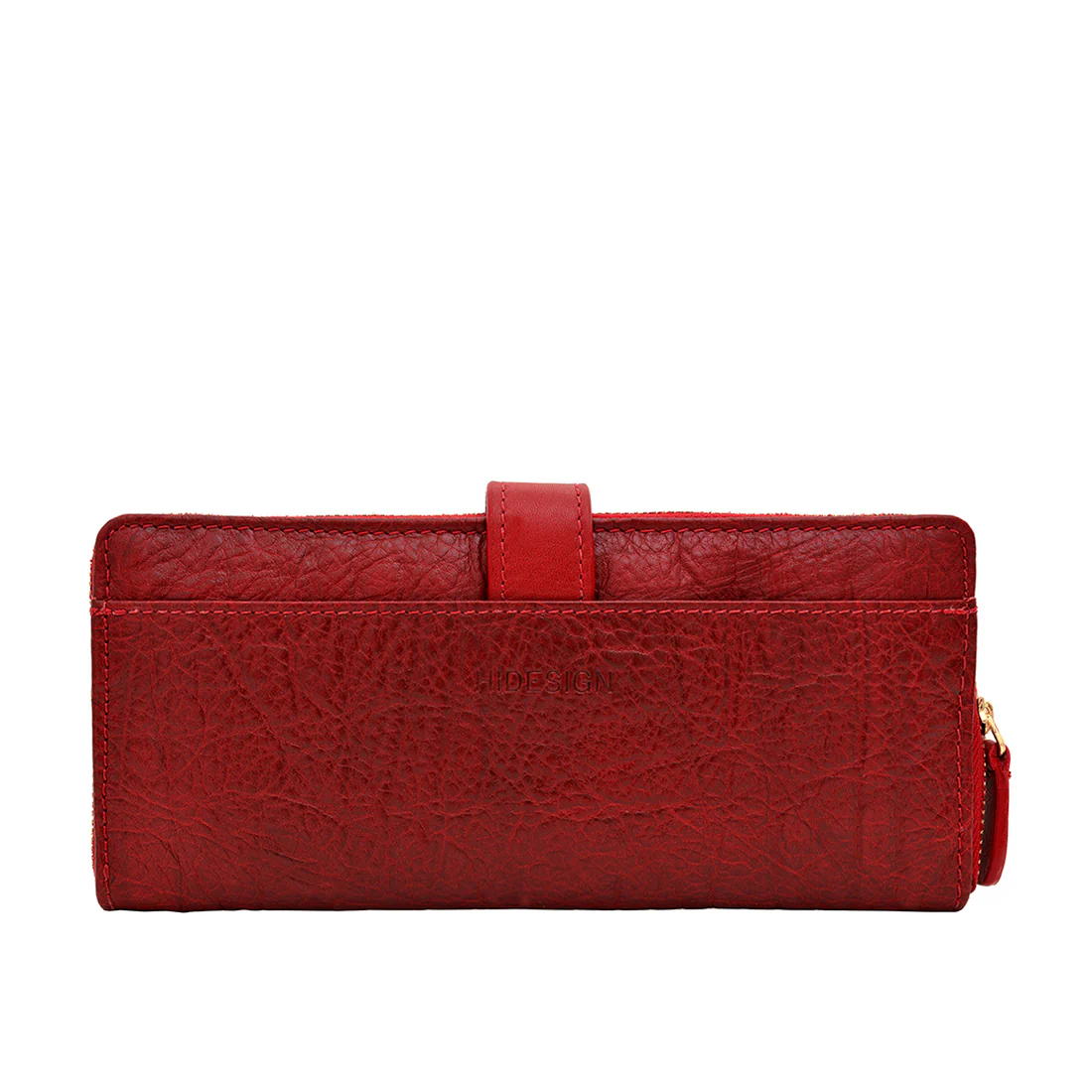 Yangtze W2 Red Leather Zip Around Wallet - Image 2