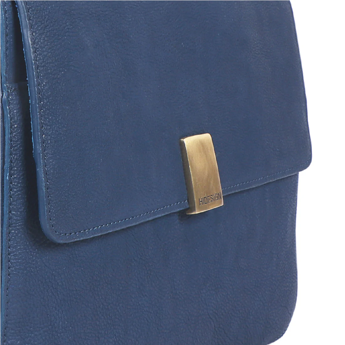 Yoga 02 Blue Leather Sling Bag - Image 4
