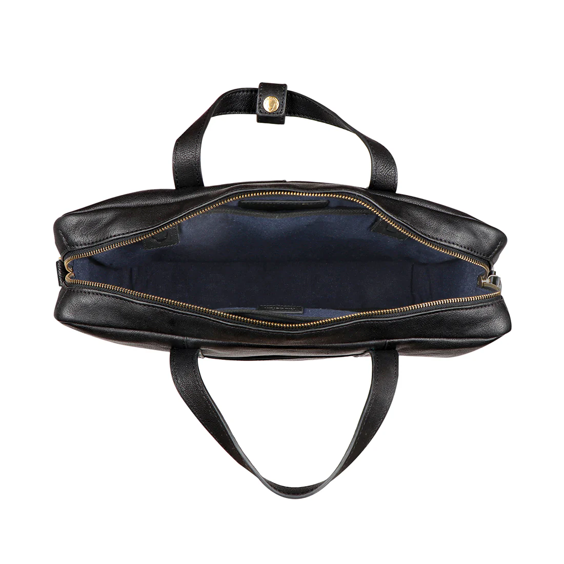 Yoga 04 Black Leather Messenger Bag - Image 5
