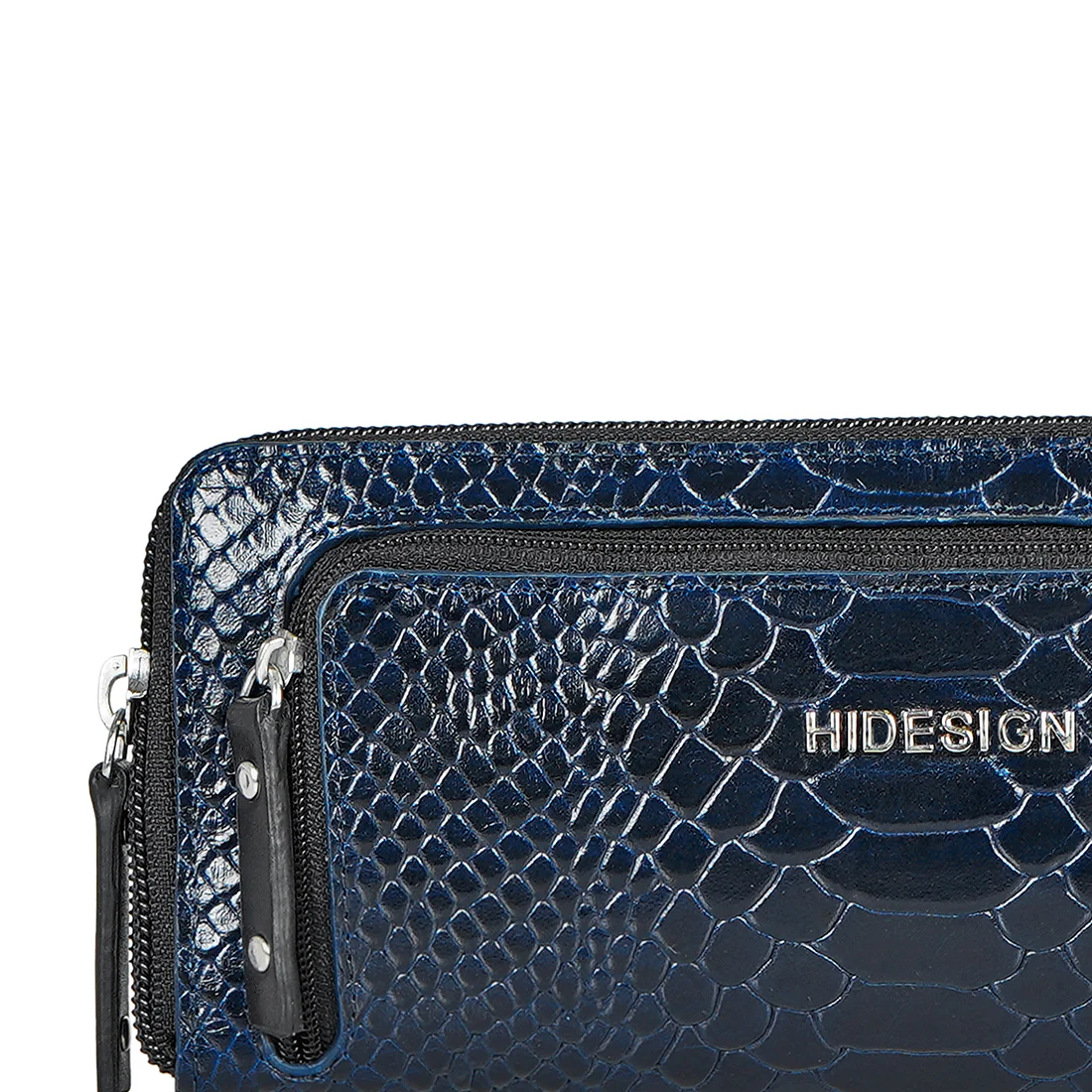Yoko Ono W1 Blue Leather Clutch Wallet - Image 4