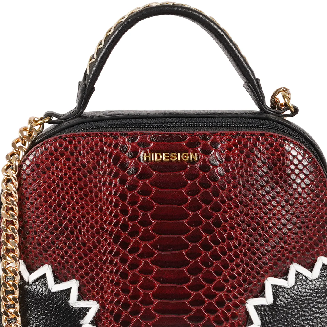 Yoko Ono Red Leather Sling Bag - Image 5