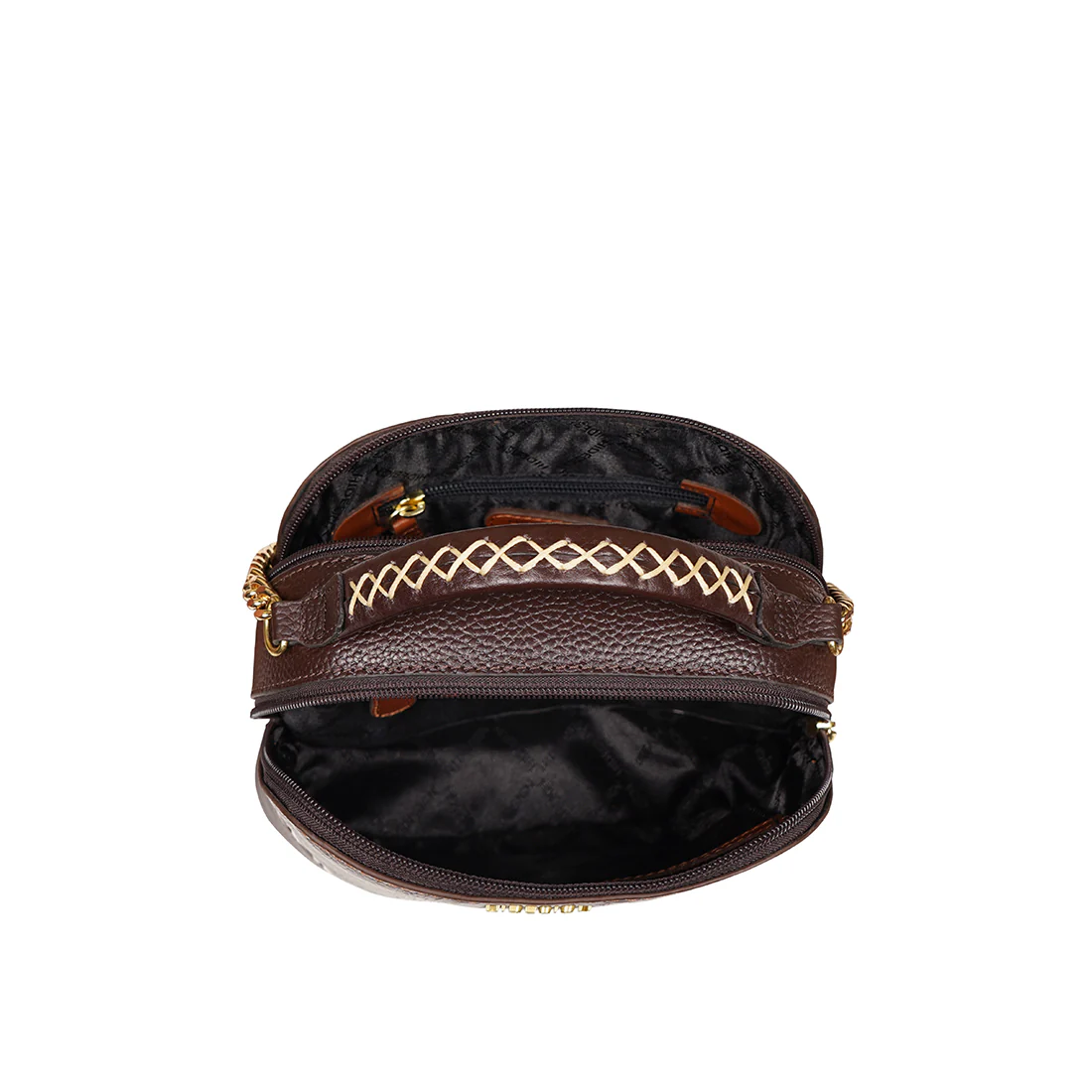Yoko Ono Tan Leather Sling Bag - Image 6
