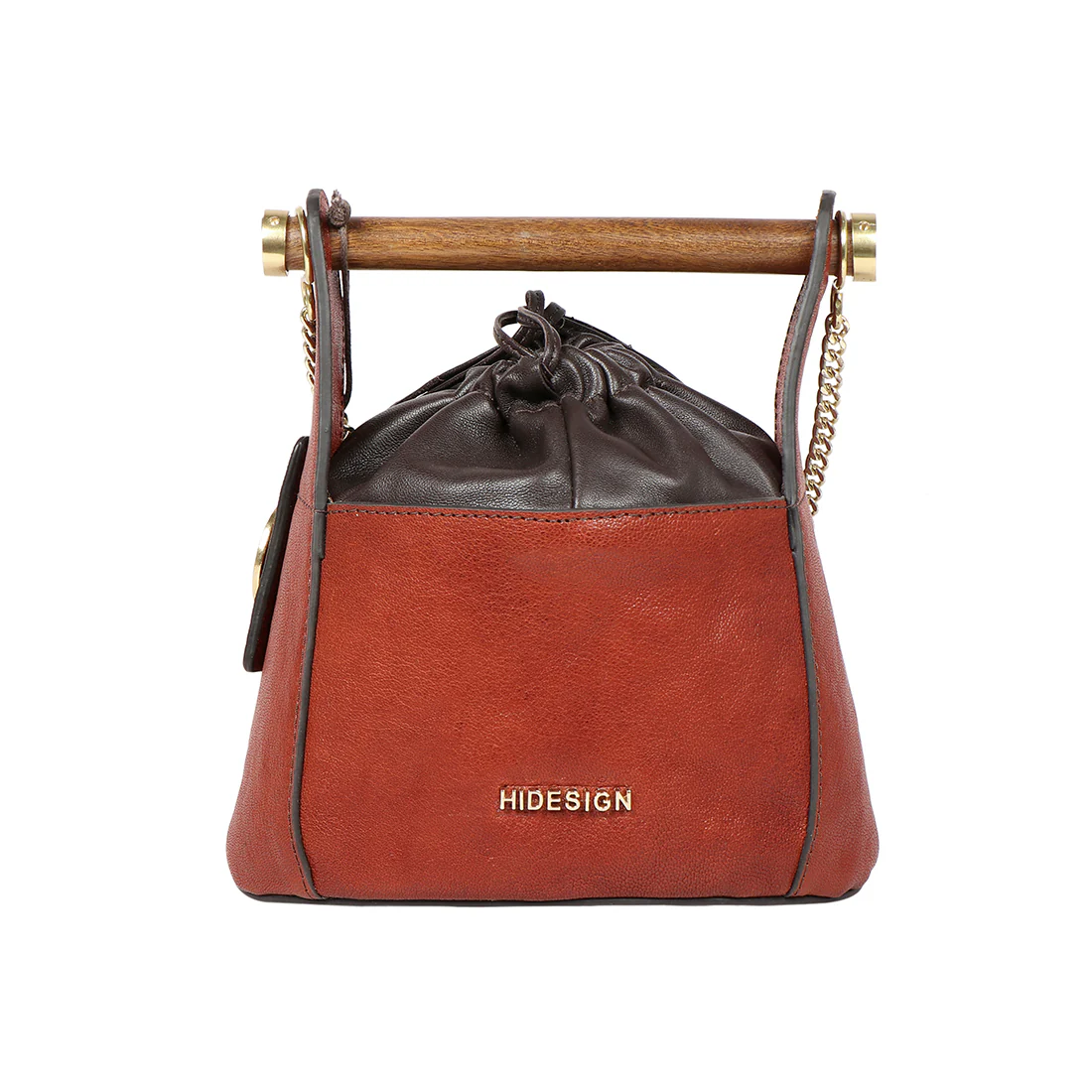 Zazen 01 Brown Leather Sling Bag - Image 3